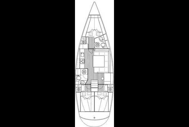 Bavaria 43 Cruiser, Kos